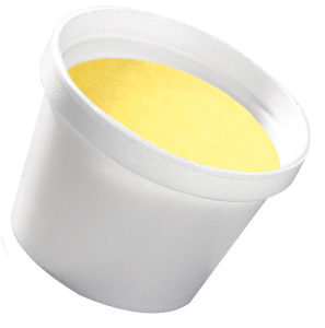 lemon sherbet foam cup